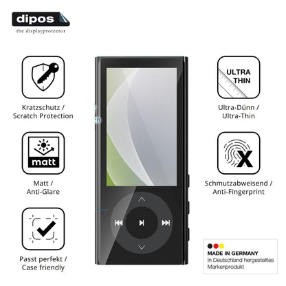 4x Schutzfolie matt für PlayerPure A9 MP3-Player D (7)