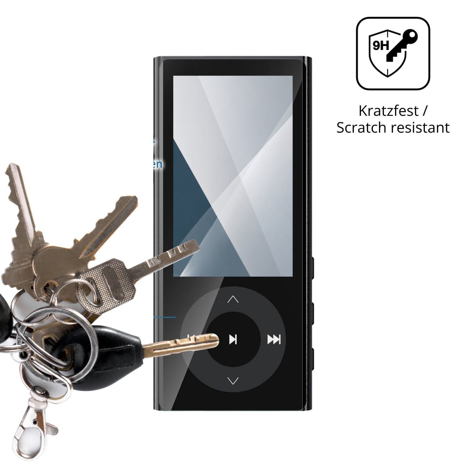 2x 9H Schutzfolie für PlayerPure A9 MP3-Player Pan (3)