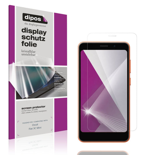 4x Schutzfolie klar für Oscal Flat 3C Mini Display (1)