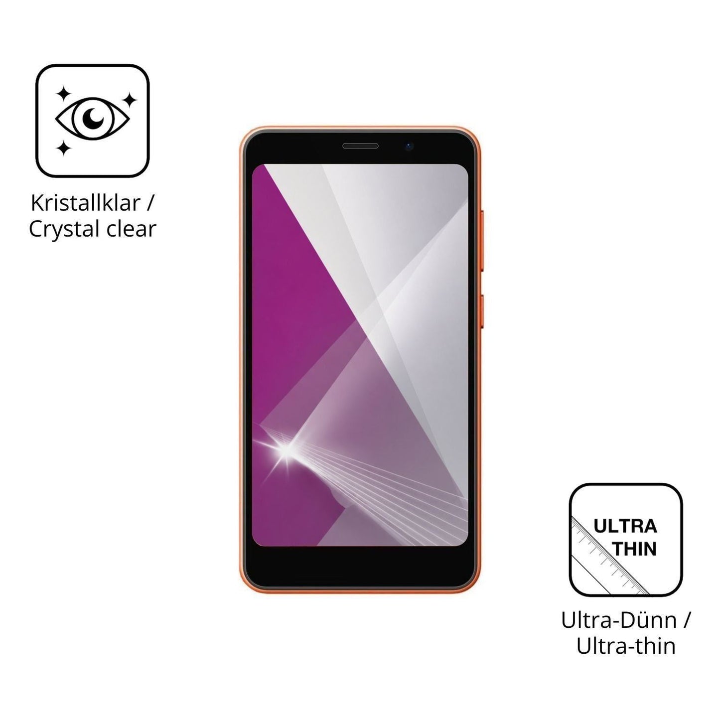 4x Schutzfolie klar für Oscal Flat 3C Mini Display (5)