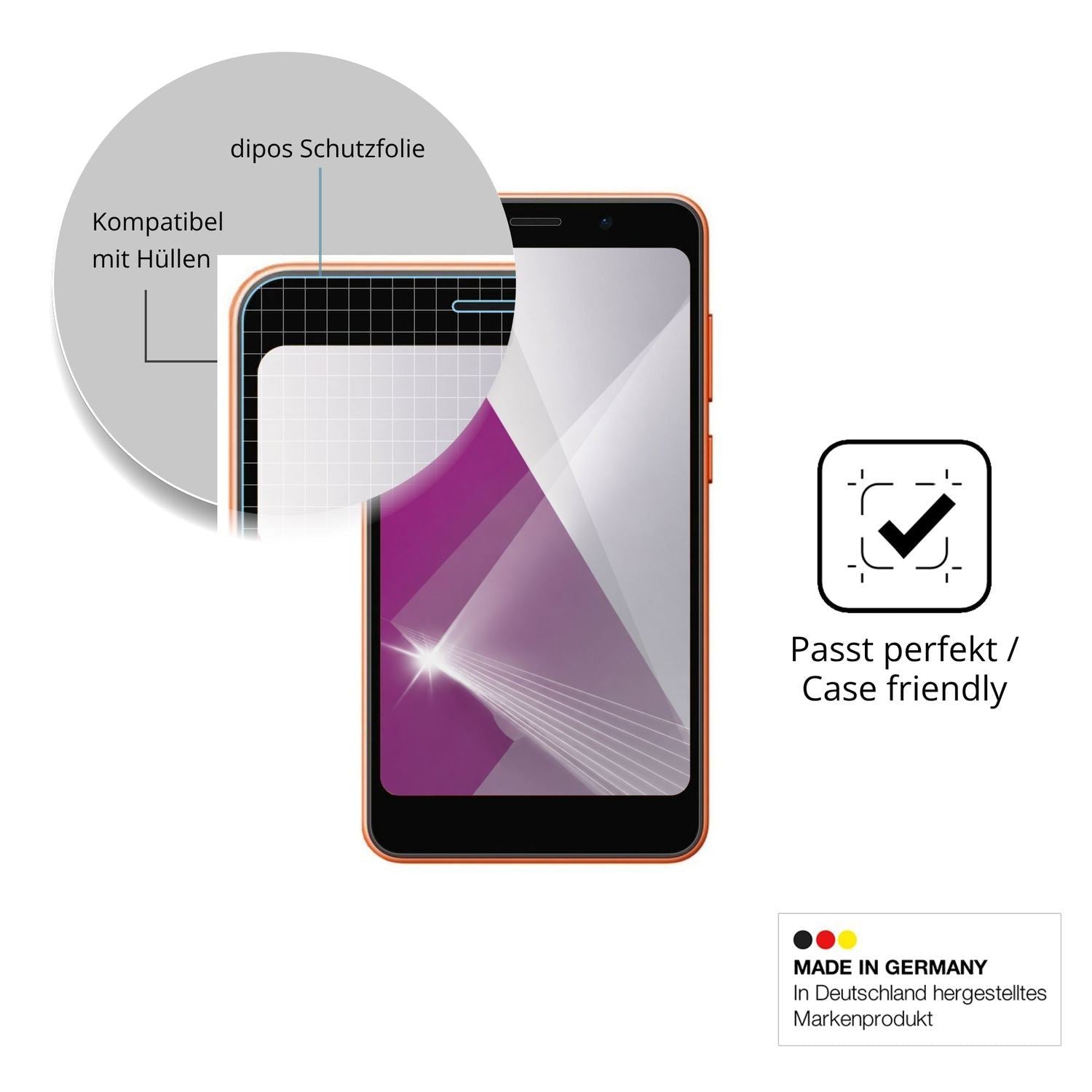 4x Schutzfolie klar für Oscal Flat 3C Mini Display (6)