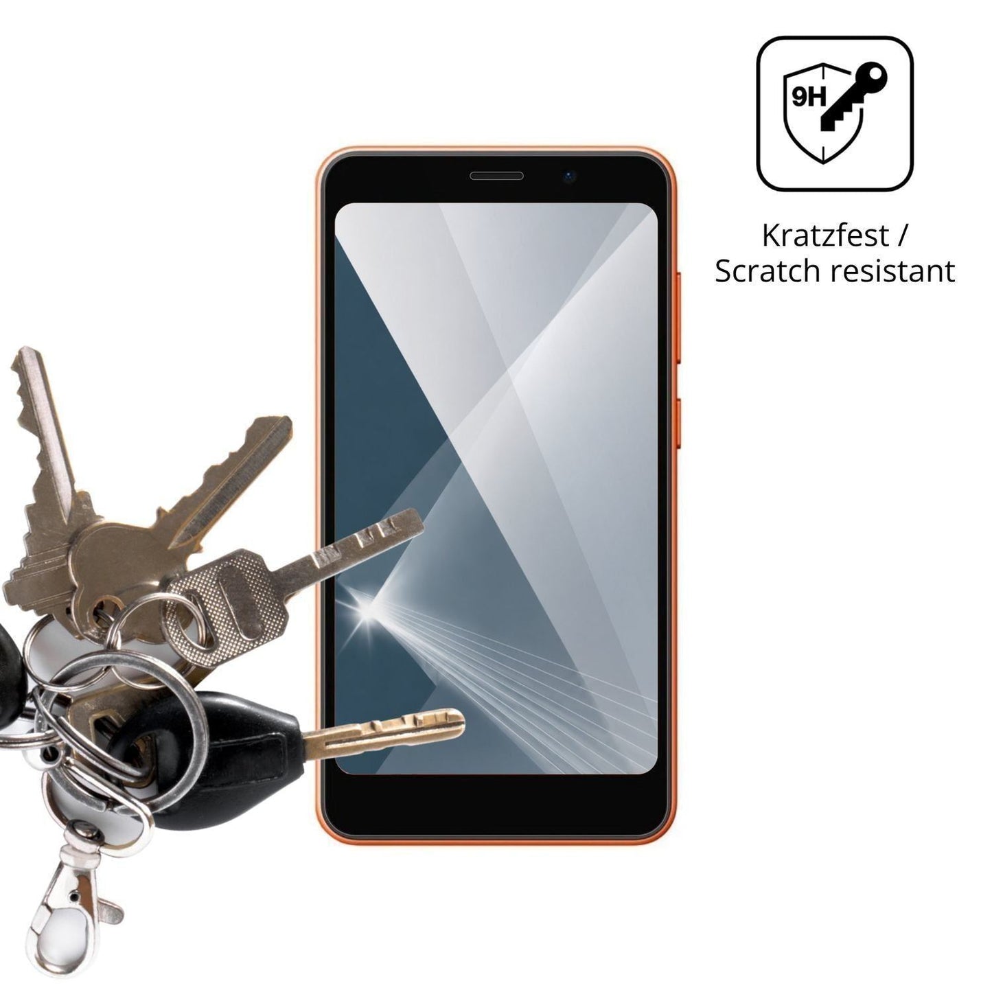 2x 9H Schutzfolie für Oscal Flat 3C Mini Panzerfol (3)
