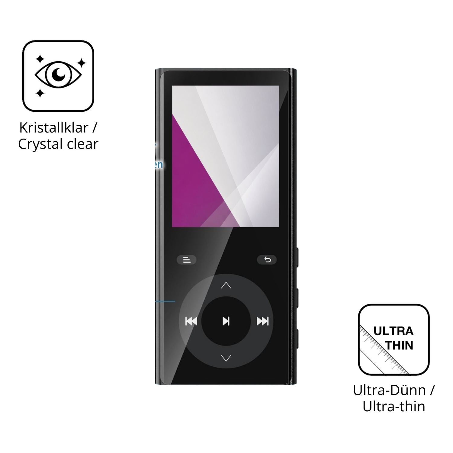 4x Schutzfolie klar für PlayerPure A9 Display-Schu (5)