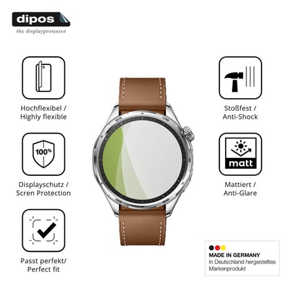 2x Full Cover Schutzfolie matt für Honor Watch 6 (7)