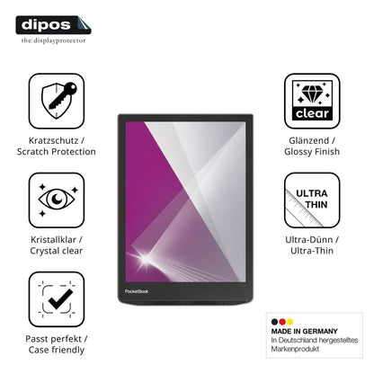 2x Schutzfolie klar für PocketBook InkPad 4 Displa (7)