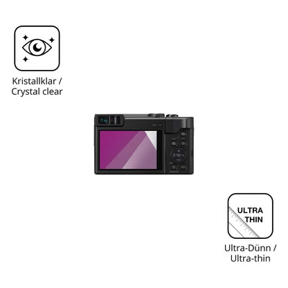 4x Schutzfolie klar für Panasonic TZ90 Display-Sch (5)