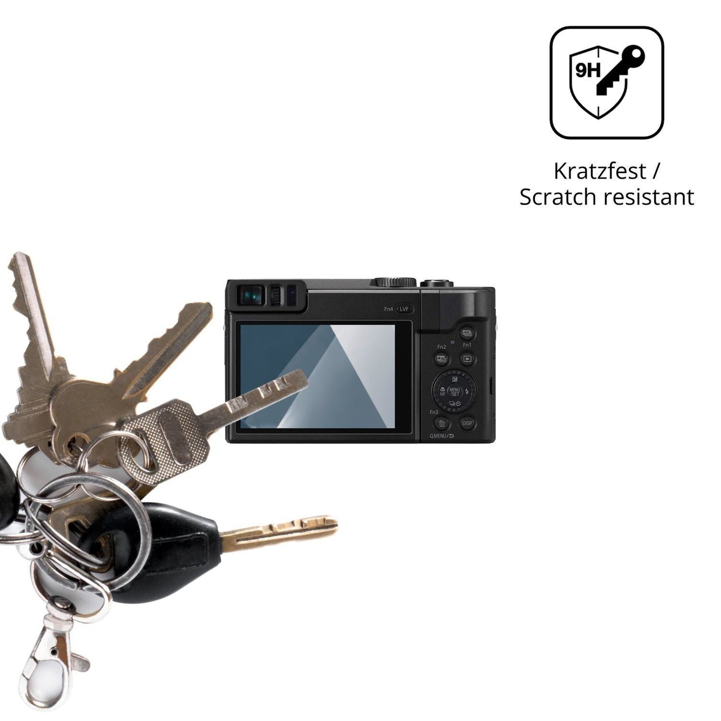 2x 9H Schutzfolie für Panasonic TZ90 Panzerfolie (3)