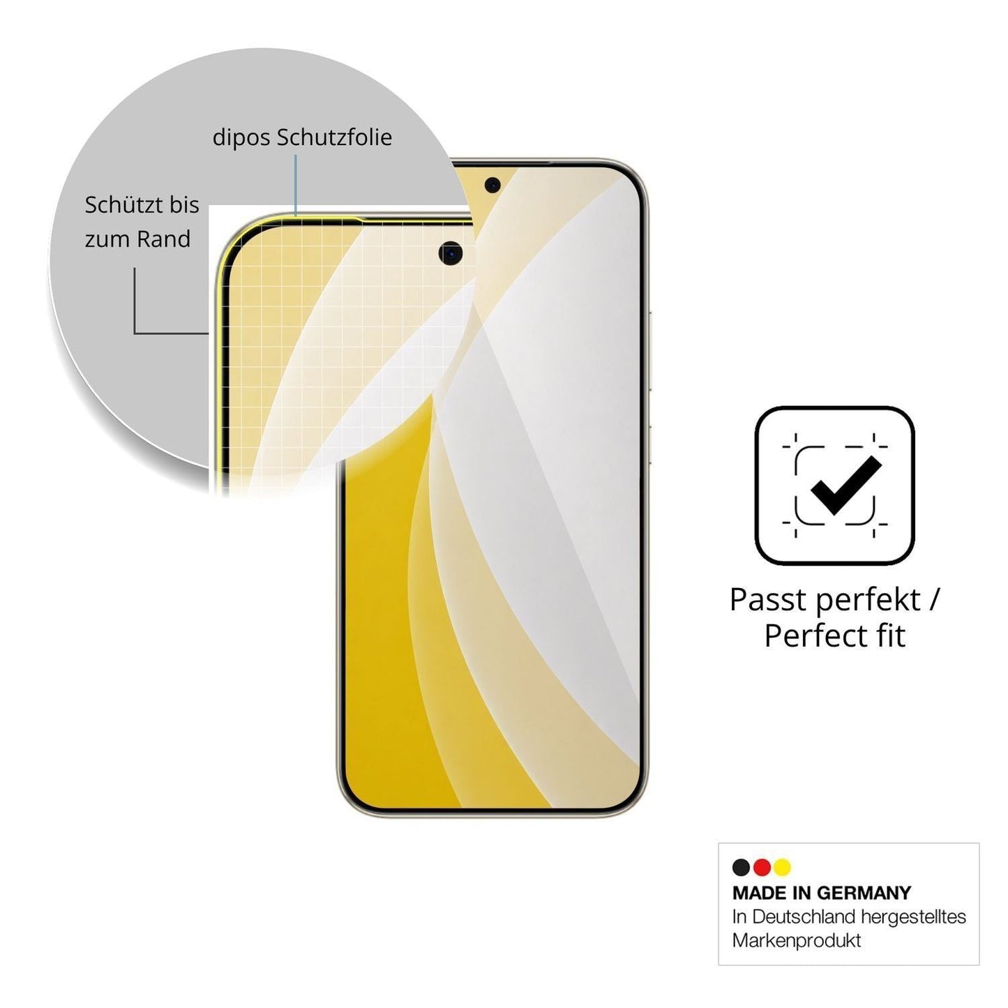 2x 3D Full Cover Schutzfolie für Honor X80 Pro Max (6)