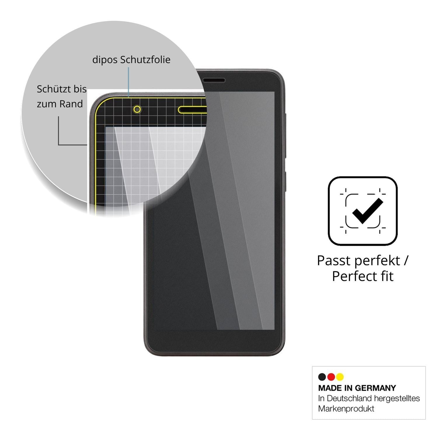Blickschutzfolie für Telstra T-Essential matt Schu (4)