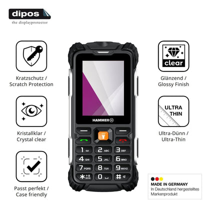 4x Schutzfolie klar für Hammer Forge LTE Display-S (7)