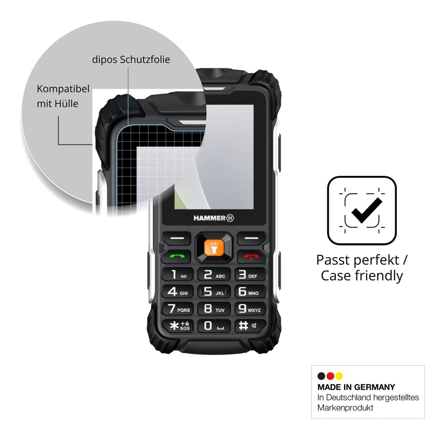 4x Schutzfolie matt für Hammer Forge LTE Display-S (6)