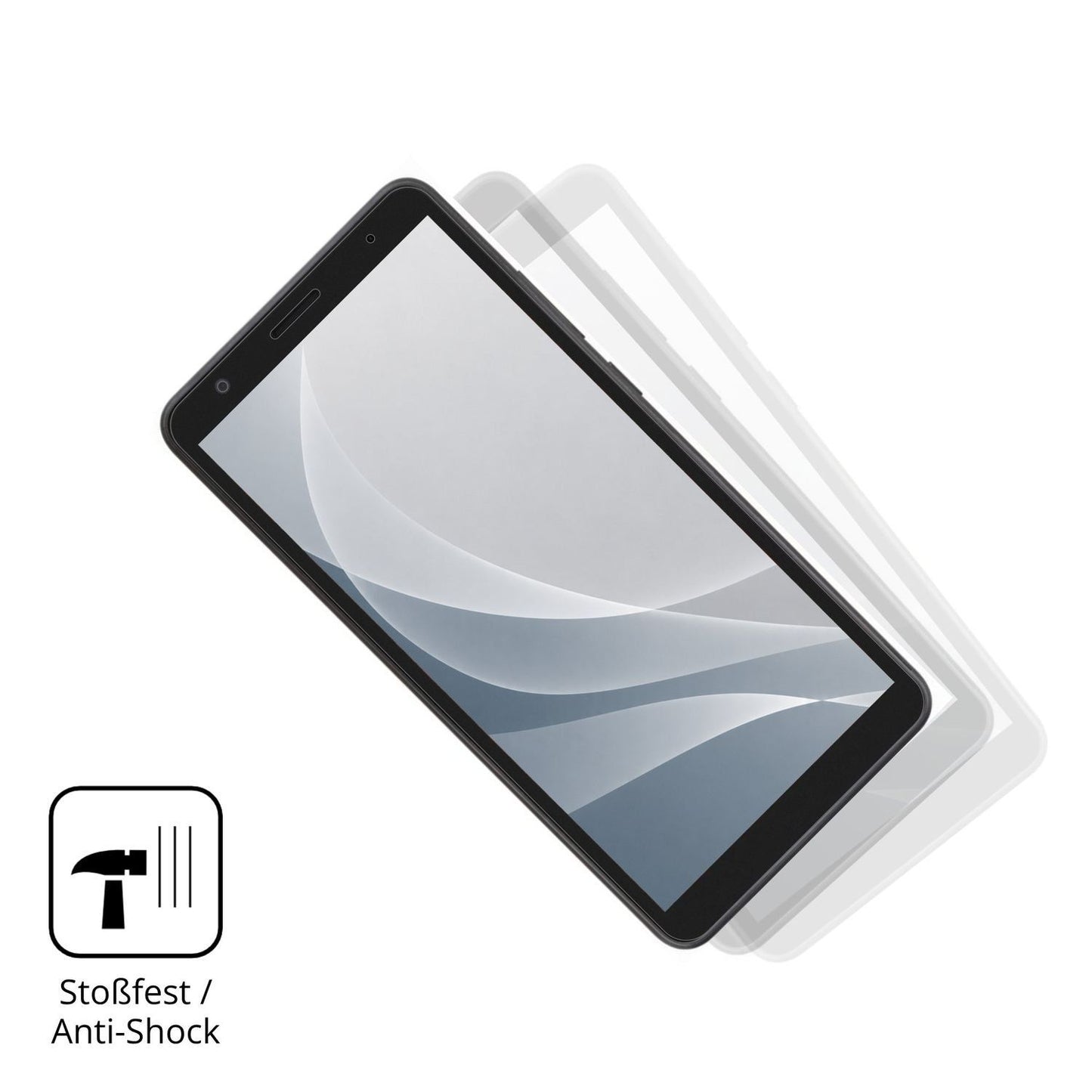 2x 9H Schutzfolie matt für Telstra T-Essential 2 P (4)