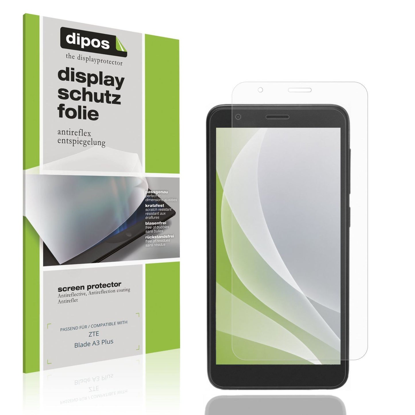 4x Schutzfolie matt für ZTE Blade A3 Plus Display- (1)