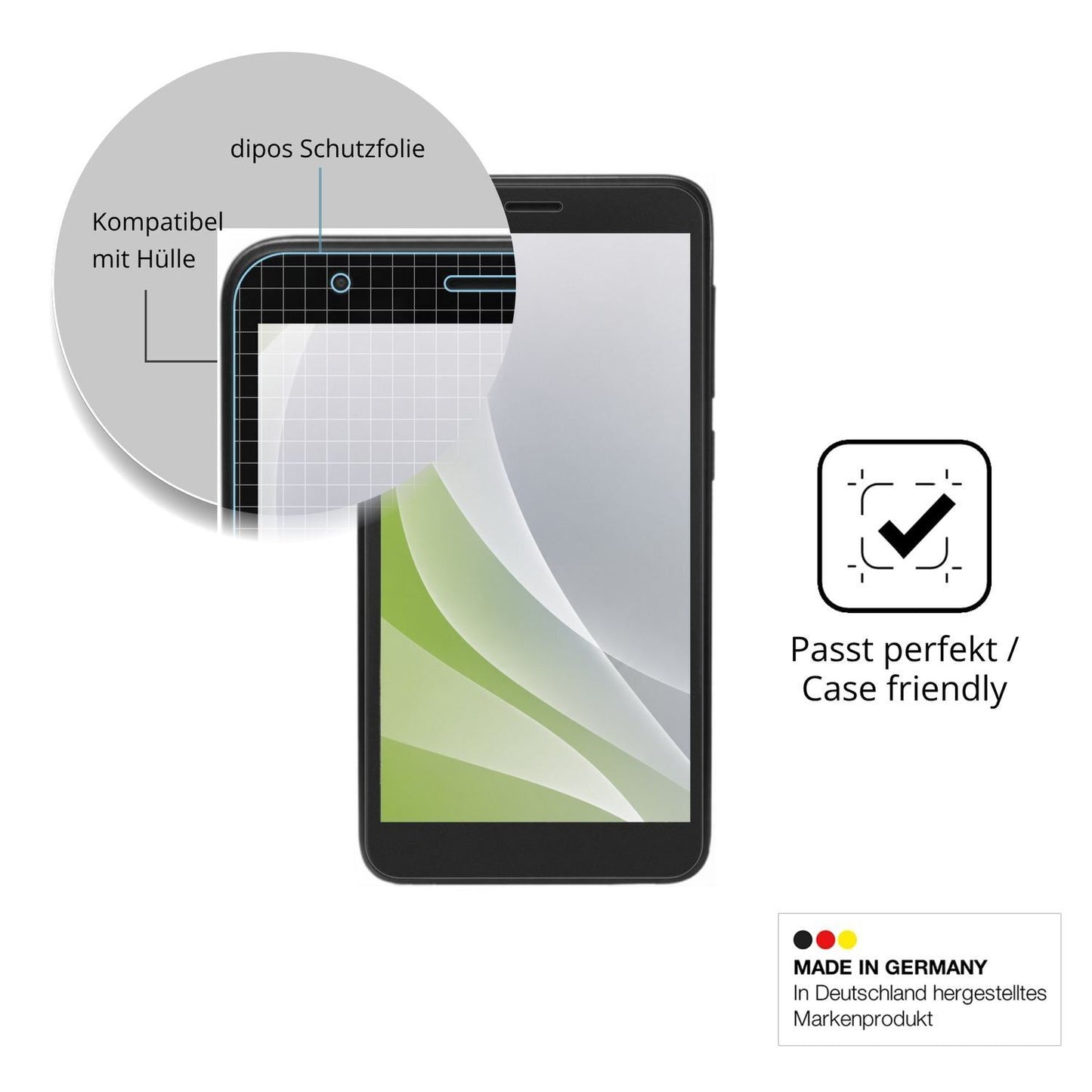 4x Schutzfolie matt für ZTE Blade A3 Plus Display- (6)