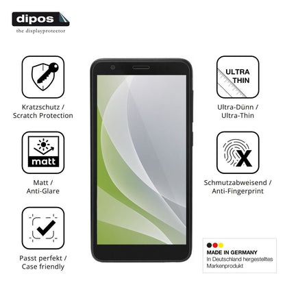 4x Schutzfolie matt für ZTE Blade A3 Plus Display- (7)