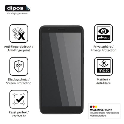 Blickschutzfolie für ZTE Blade A3 Plus matt Schutz (5)