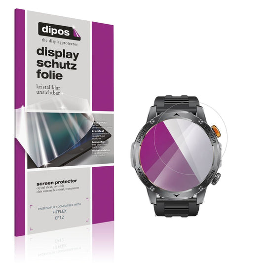 6x Schutzfolie klar für FITFLEX EF12 Display-Schut (1)