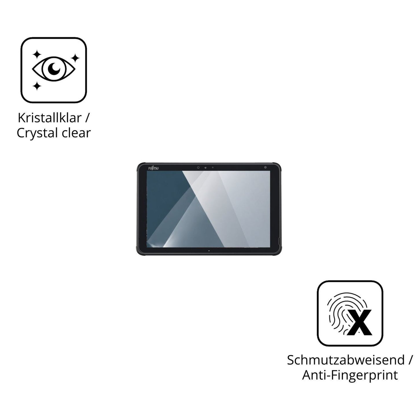 2x 9H Schutzfolie für Fujitsu Stylistic Q5010 Panz (5)