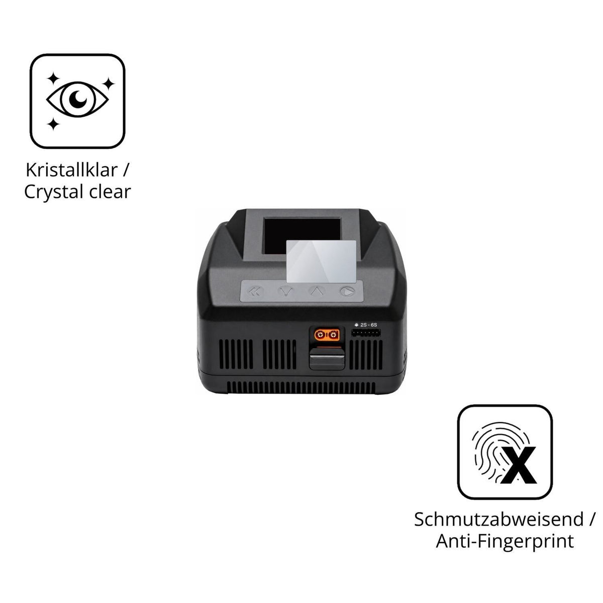 2x 9H Schutzfolie für Spektrum Smart Charger S1100 (5)