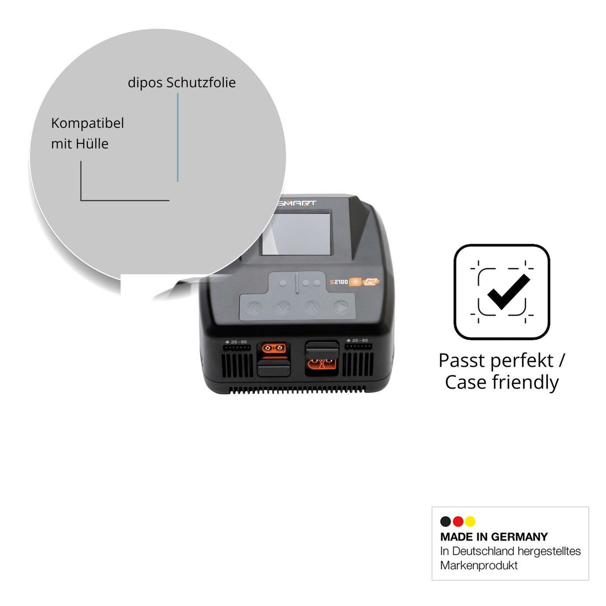 4x Schutzfolie matt für Spektrum Smart Charger S22 (6)