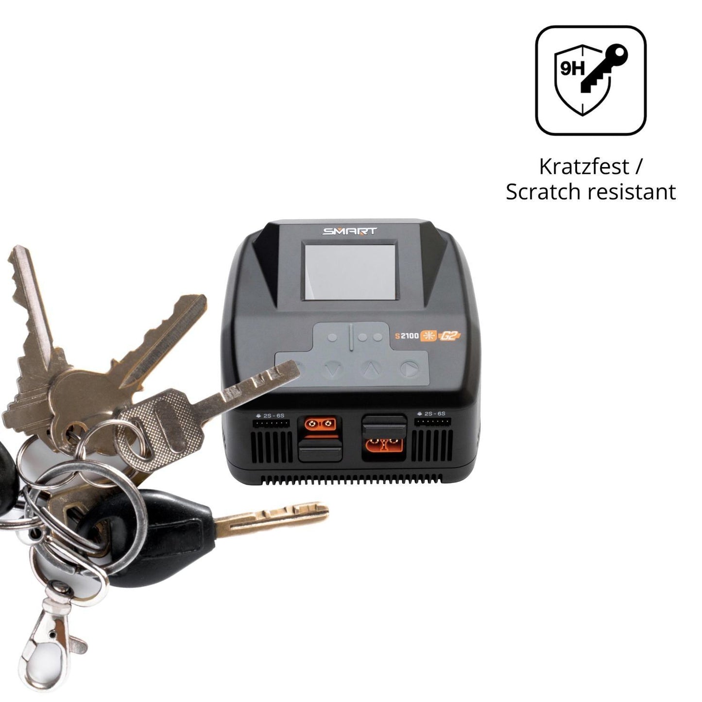 2x 9H Schutzfolie matt für Spektrum Smart Charger  (3)