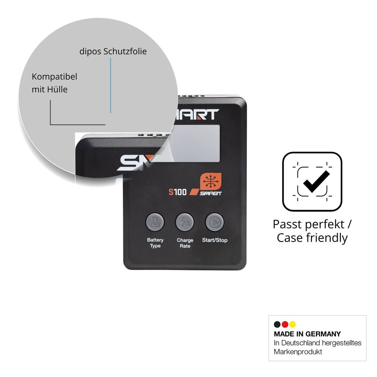 4x Schutzfolie matt für Spektrum Smart Charger S10 (6)