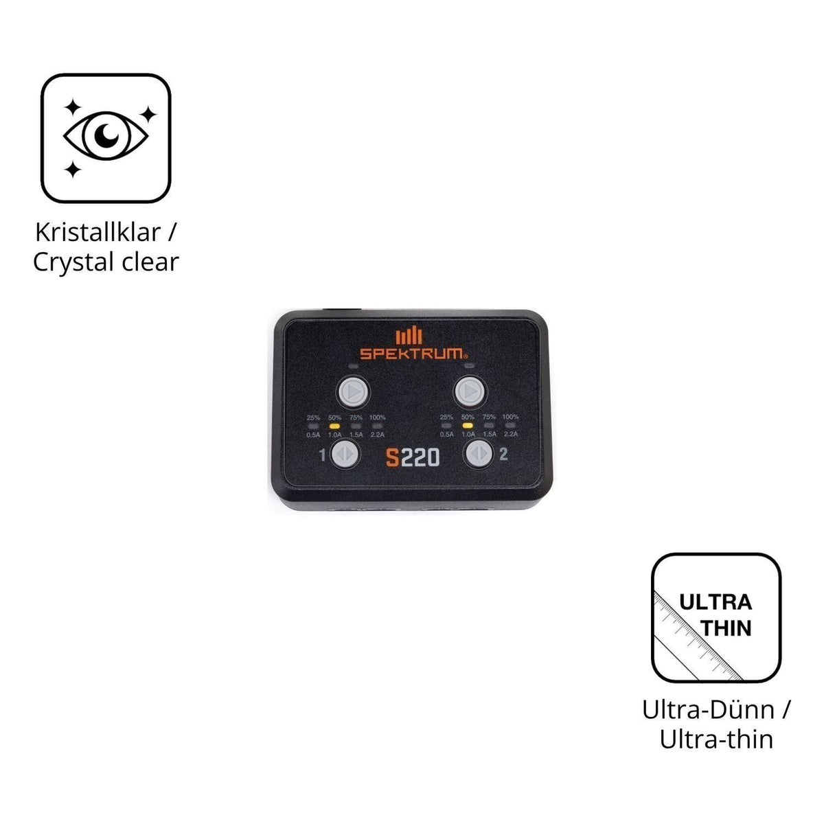 4x Schutzfolie klar für Spektrum Balance Charger S (5)
