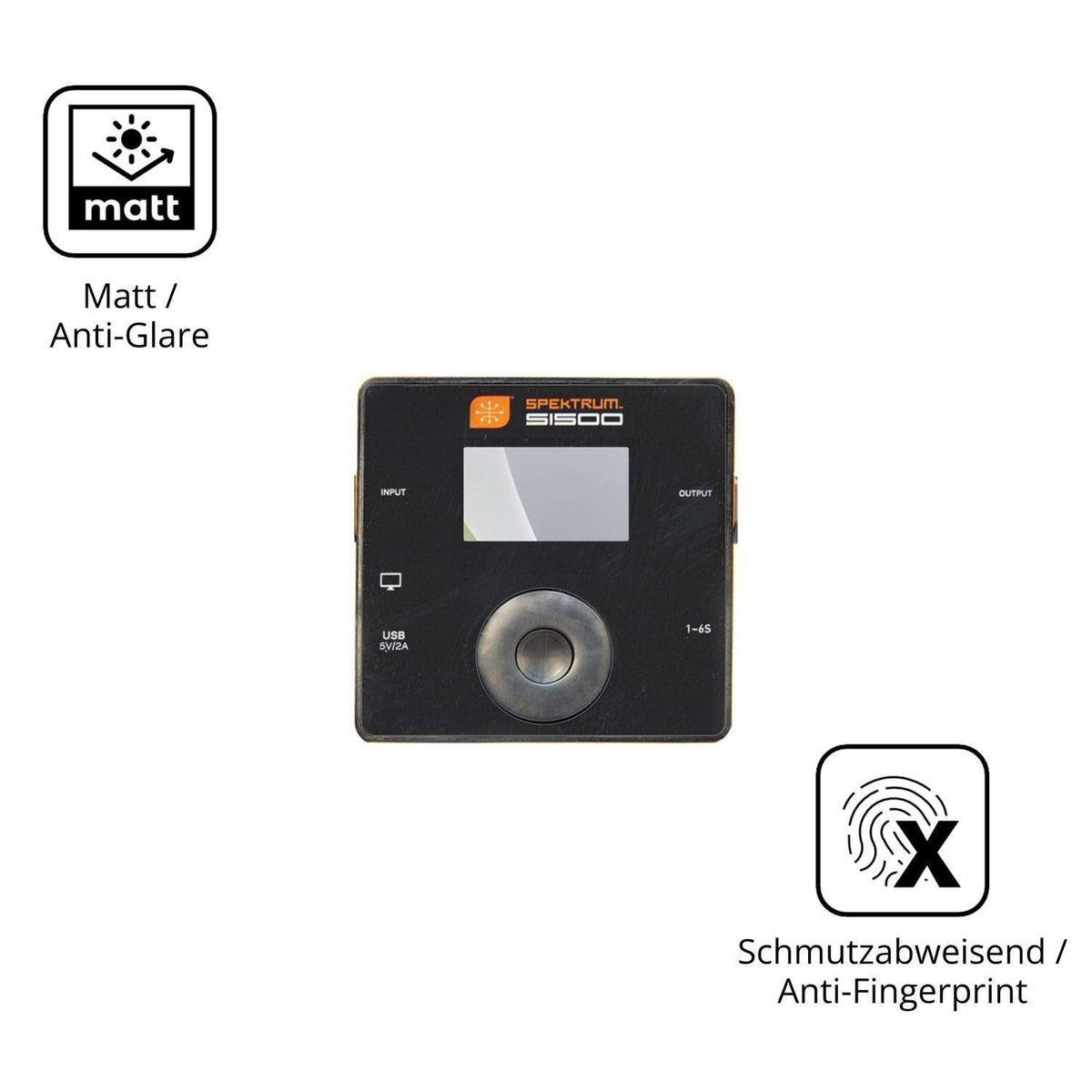 4x Schutzfolie matt für Spektrum Smart Charger S15 (5)