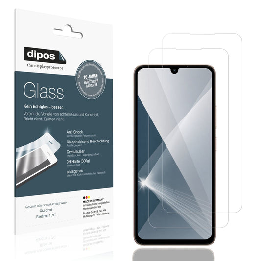 2x 9H Schutzfolie für Xiaomi Redmi 17C Panzerfolie (1)