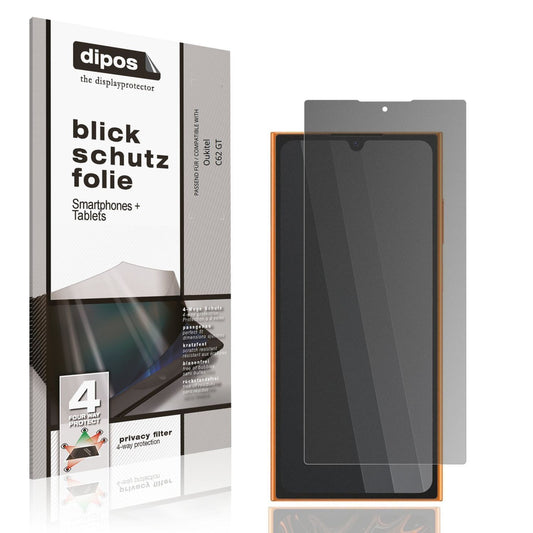 Blickschutzfolie für Oukitel C62 GT matt Schutzfol (1)