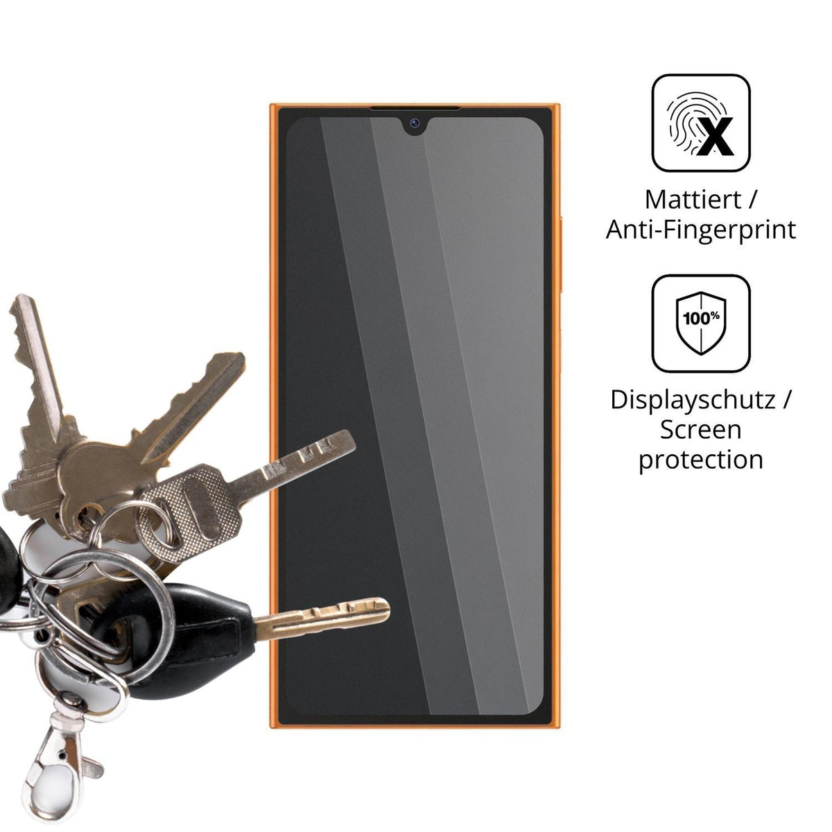 Blickschutzfolie für Oukitel C62 GT matt Schutzfol (3)