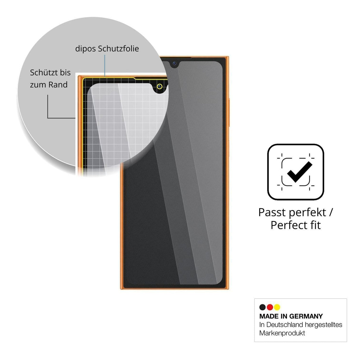 Blickschutzfolie für Oukitel C62 GT matt Schutzfol (4)