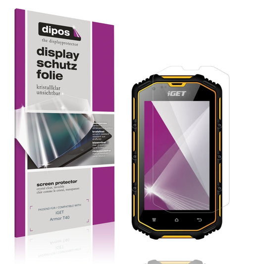 4x Schutzfolie klar für iGET Armor T40 Display-Sch (1)