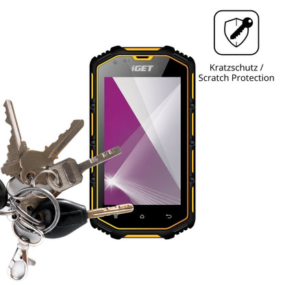 4x Schutzfolie klar für iGET Armor T40 Display-Sch (4)