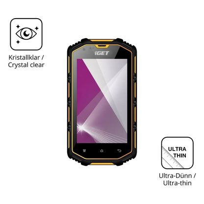 4x Schutzfolie klar für iGET Armor T40 Display-Sch (5)