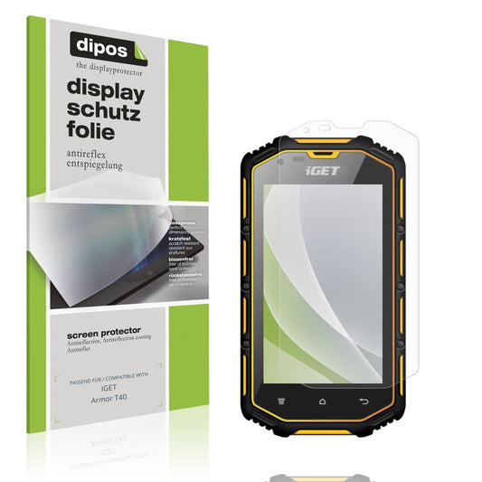 4x Schutzfolie matt für iGET Armor T40 Display-Sch (1)