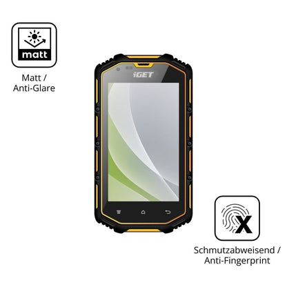 4x Schutzfolie matt für iGET Armor T40 Display-Sch (5)