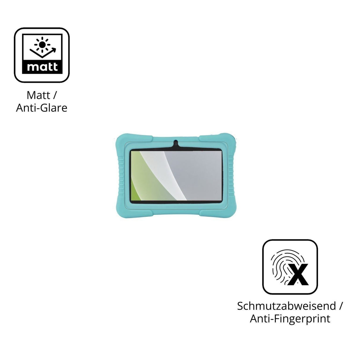 2x Schutzfolie matt für SaveFamily Kids Tablet 7 D (5)