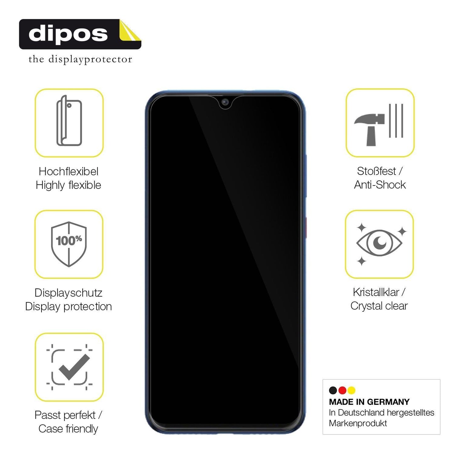 2x 3D Full Cover Schutzfolie für Walton Primo RX7 (7)