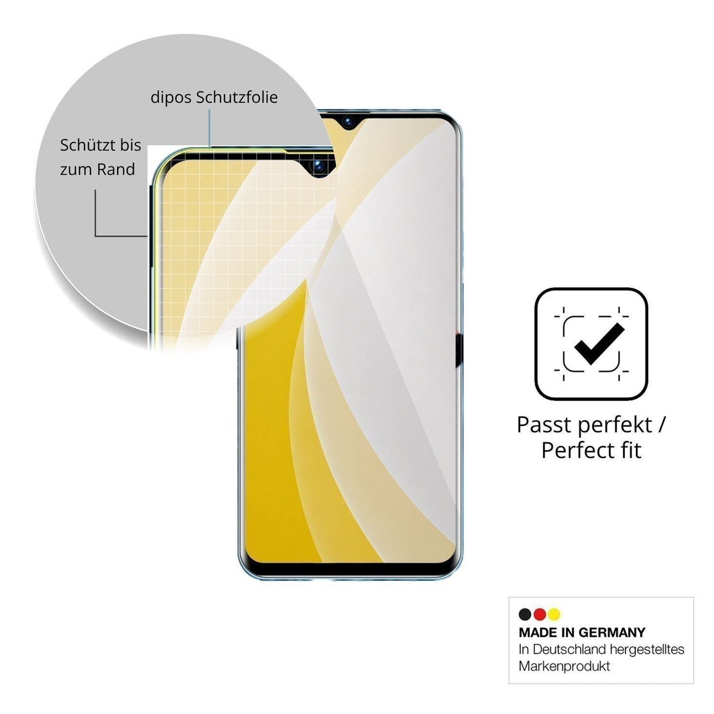 2x 3D Full Cover Schutzfolie für Fine Life Pro D20 (6)