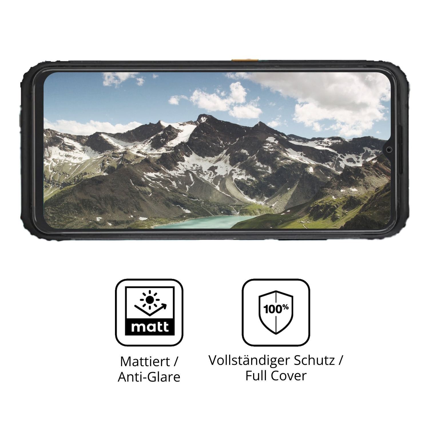 2x Full Cover Schutzfolie matt für AGM H6 (5)