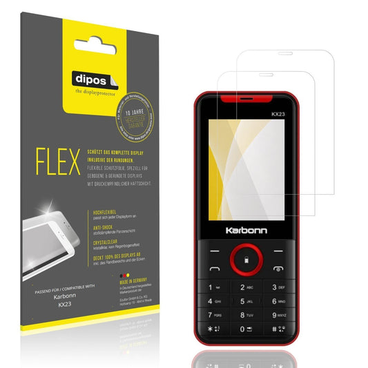 2x 3D Full Cover Schutzfolie für Karbonn KX23 (1)