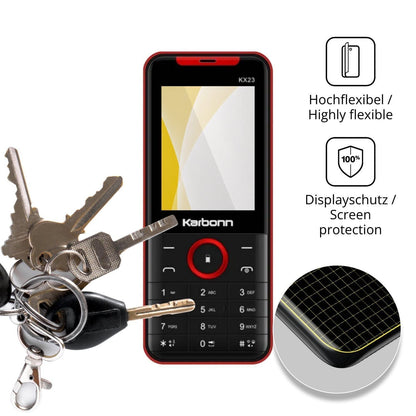 2x 3D Full Cover Schutzfolie für Karbonn KX23 (3)