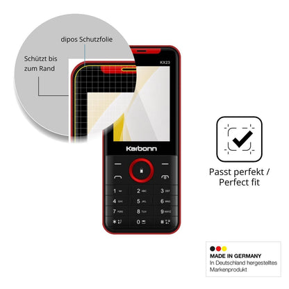 2x 3D Full Cover Schutzfolie für Karbonn KX23 (6)
