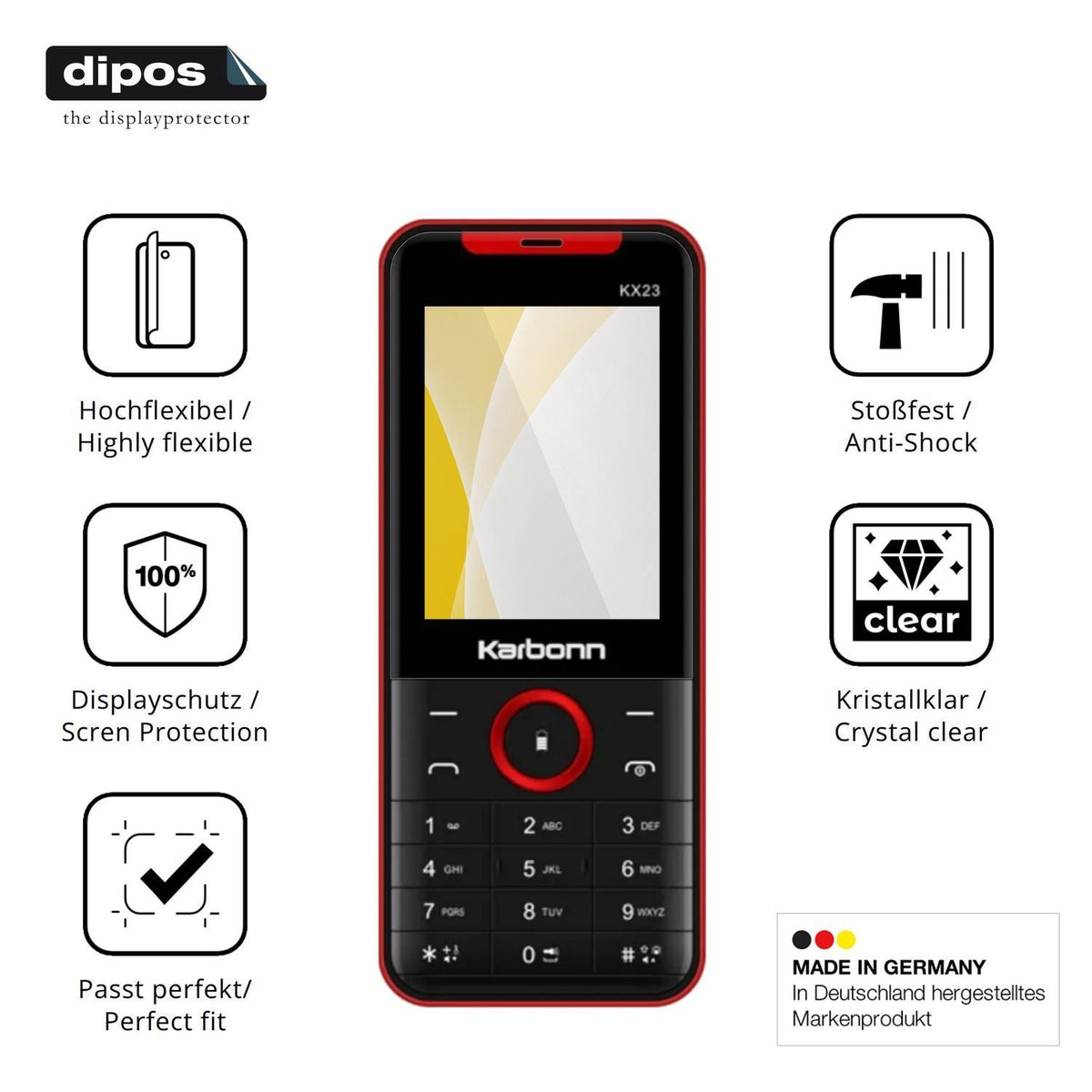 2x 3D Full Cover Schutzfolie für Karbonn KX23 (7)