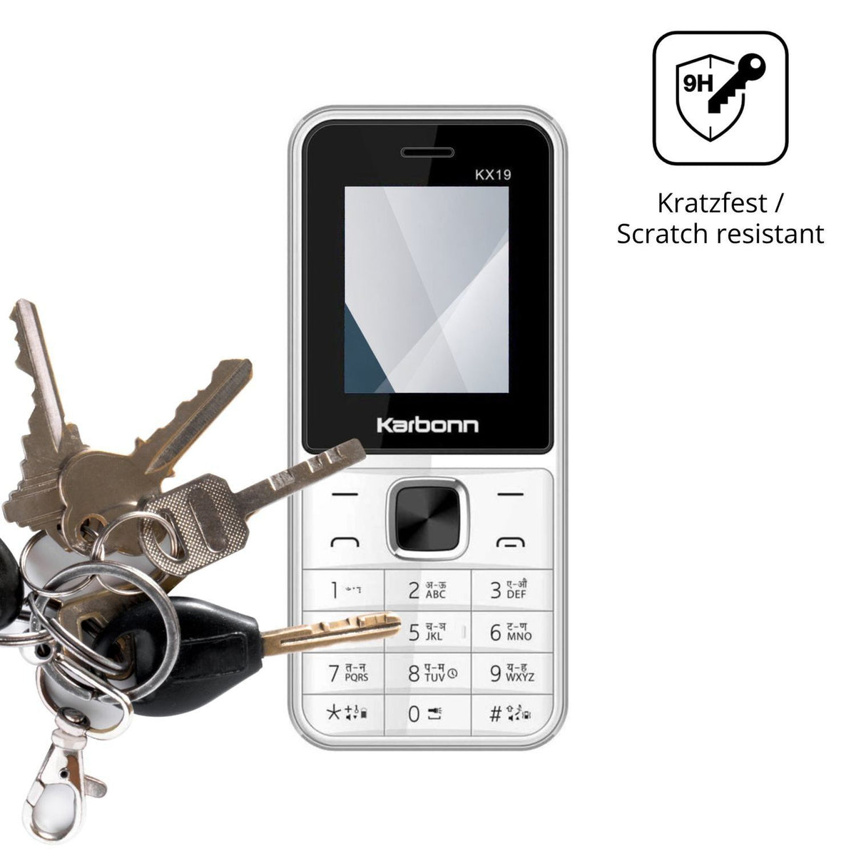 2x 9H Schutzfolie für Karbonn KX19 Panzerfolie (3)