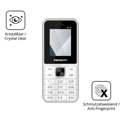 2x 9H Schutzfolie für Karbonn KX19 Panzerfolie (5)