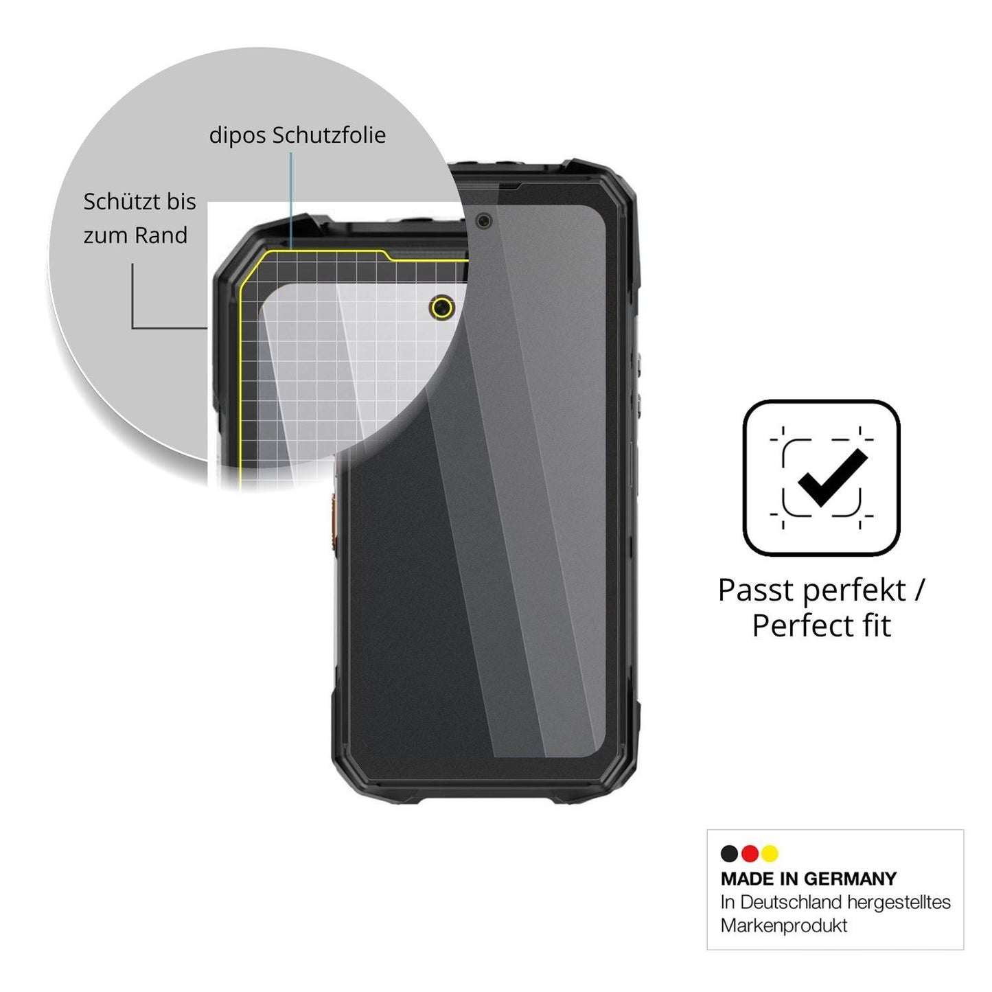 Blickschutzfolie für Fossibot F115 Ultra matt Schu (4)