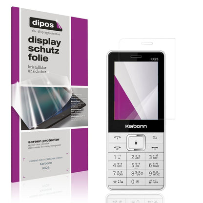4x Schutzfolie klar für Karbonn KX26 Display-Schut (1)