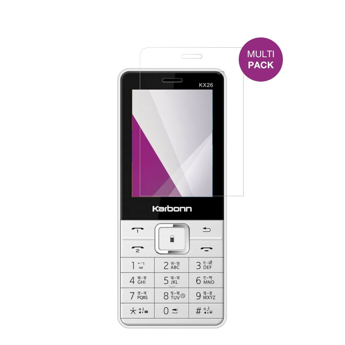4x Schutzfolie klar für Karbonn KX26 Display-Schut (2)